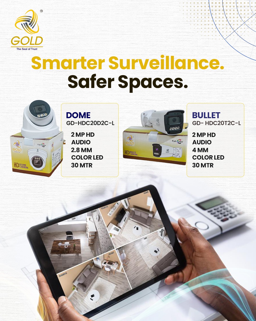 Gold 2MP HD Cameras Gold 2MP HD Cameras